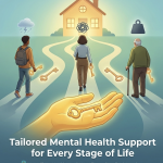 people walking into a safe place